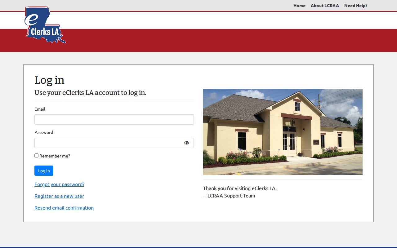 Natchitoches Parish case search eClerks LA login controls