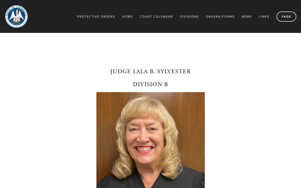 Natchitoches Parish criminal docket Division B court contact page
